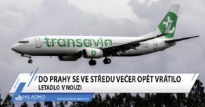 Na letiště Václava Havla se opět vrátilo zpět letadlo v nouzi
